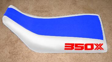 Honda trx 400ex blue top white sides stencil motoghg seat cover#ghg16394scptbk16