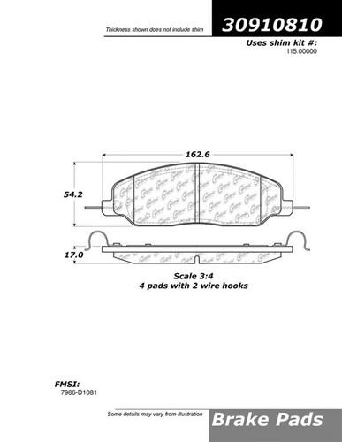 Centric-power slot 309.10810 street performance 05-10 mustang