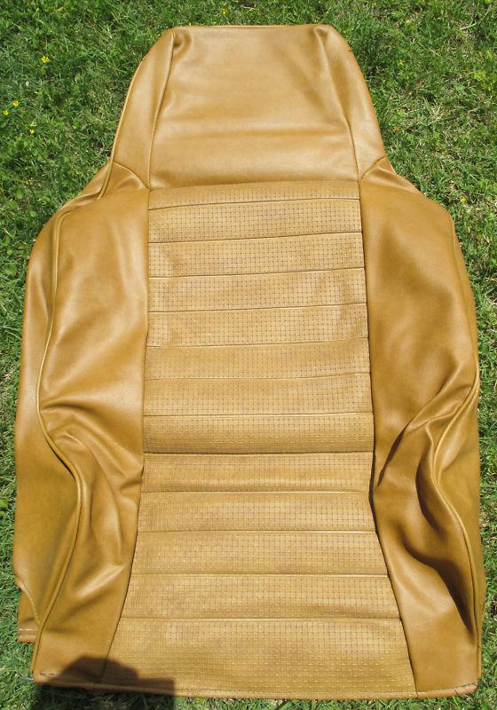 Vw oem highback backrest tan (1) vinyl replacement seat cover - orig. vw