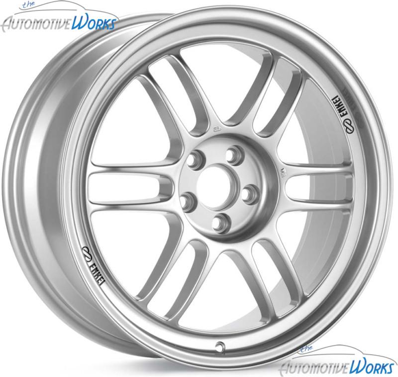 18x10 enkei rpf1 5x114.3 5x4.5 +38mm silver rims wheels inch 18"