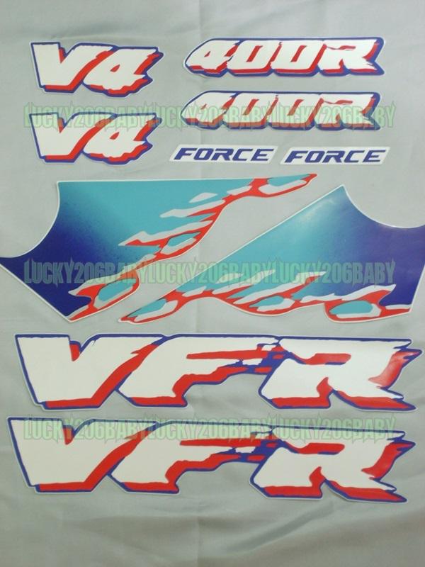 Sticker for vfr400 vfr v4 nc30 400r 750 800 force fairing white 7d sl02