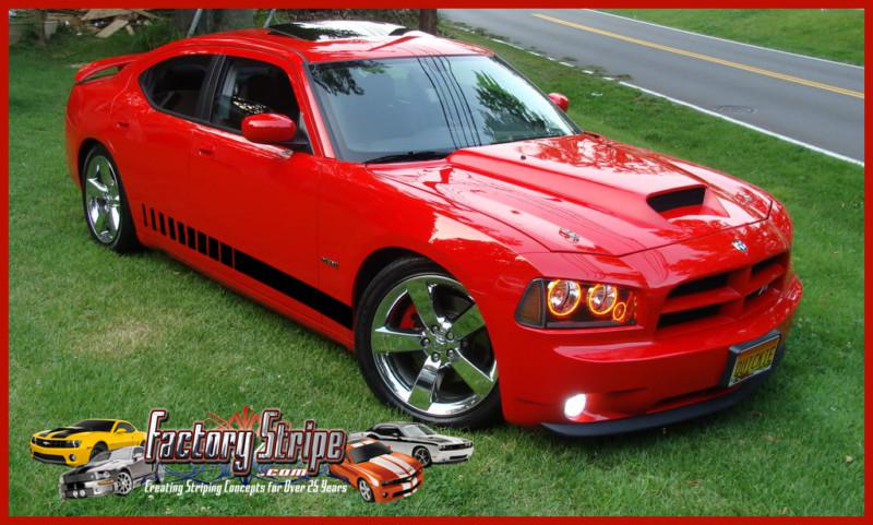 Dodge charger strobe rocker panel decal factory stripe 2006 2010 