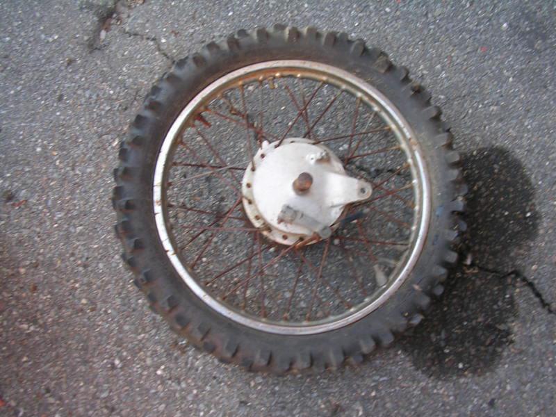 1973 suzuki tc125 rear wheel rim hub 