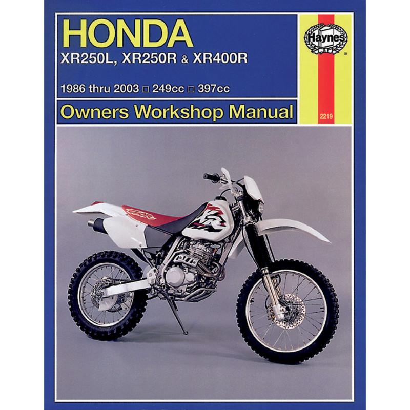 Haynes 2219 repair service manual honda xr250r/250l/400r 1986-2003