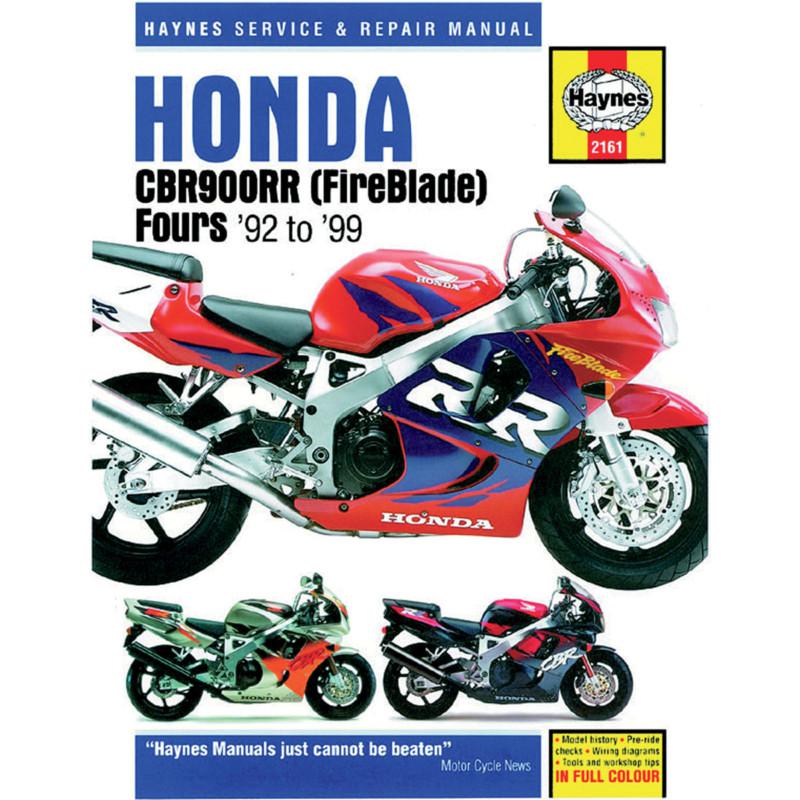 Haynes 2161 repair service manual honda cbr900rr 1993-1999