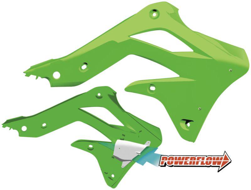 Cycra powerflow intake radiator shrouds - green  1865-72