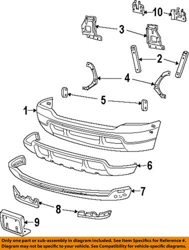 Ford oem 1c3z17b750aa front bumper-bumper bracket