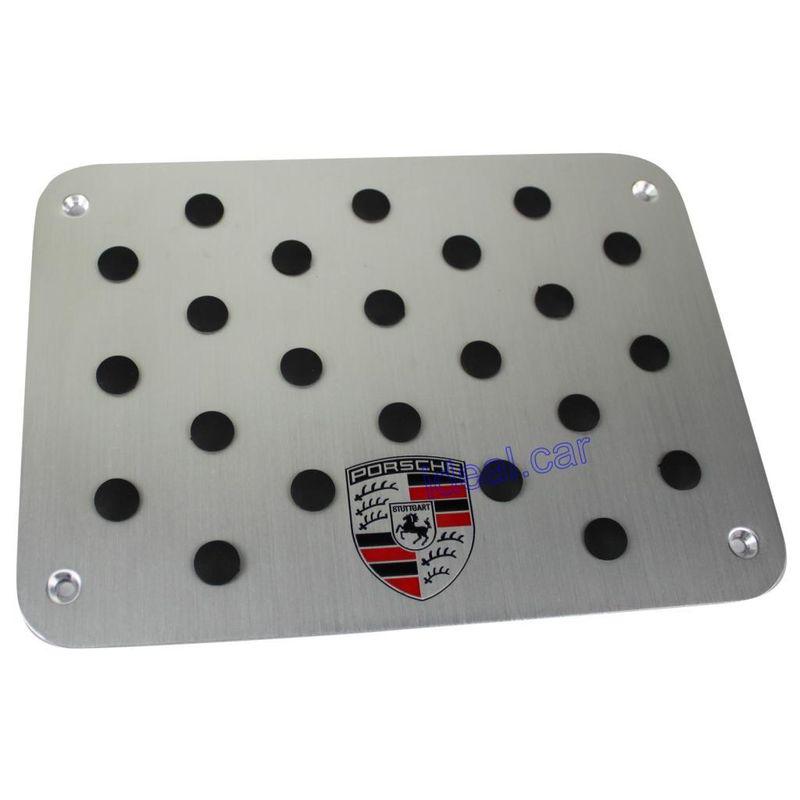 New aluminum car non-slip floor carpet mat pad plate pedal foot rest for porsche