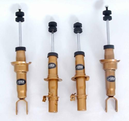 4 new lotek "short" struts/shocks + lowering springs 96-00 honda civic