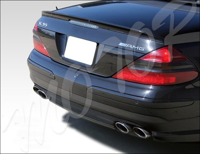 03-11 m-benz r230 sl-class convertible amg style trunk spoiler lip- painted only