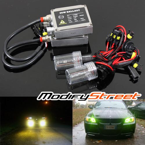 9006/hb4 3000k jdm yellow xenon ac ballast hid conversion kit fog lights lamps