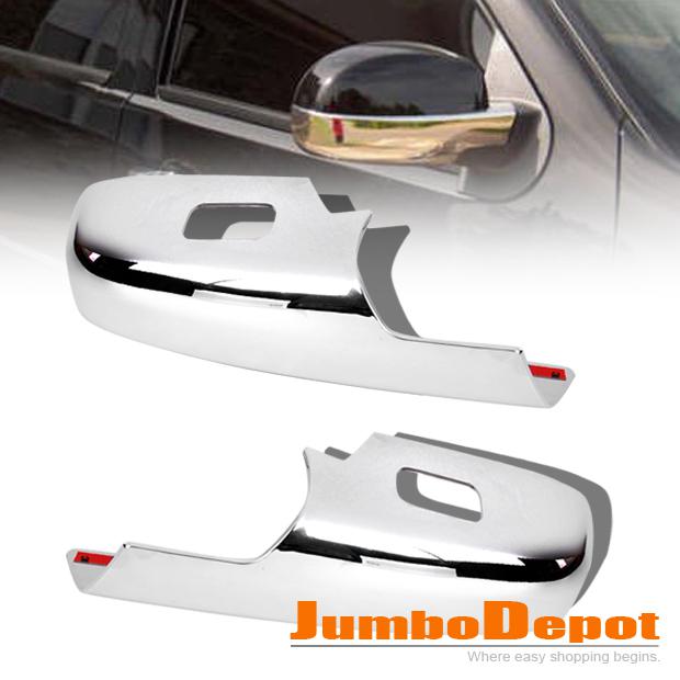 2 pcs triple chrome lower half mirror covers hot 2007 2008 09 2010 2011 for gmc