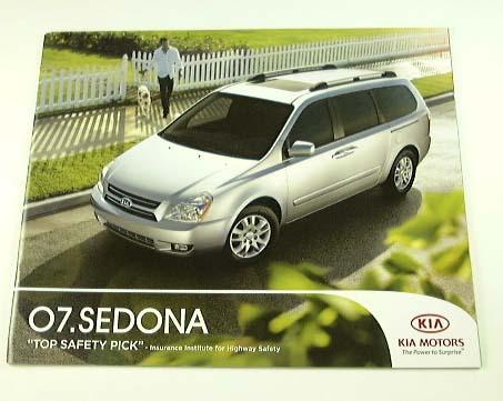 2007 07 kia sedona van brochure lx ex