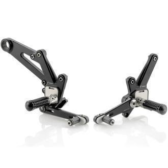 Rizoma evo rearsets for ducati diavel - black - pe212b