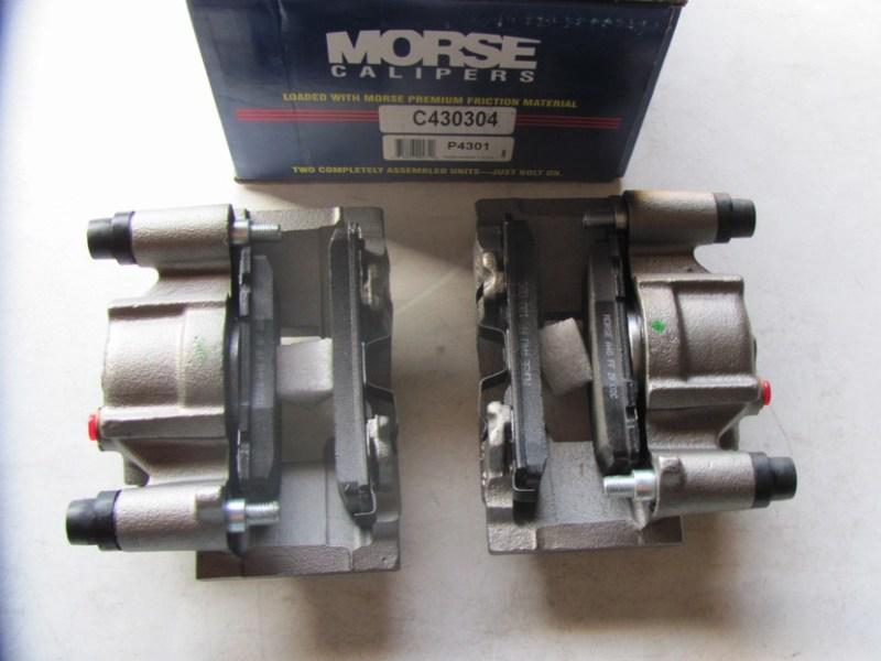 Morse p4301 front brake calipers + brake pads [remanufactured]