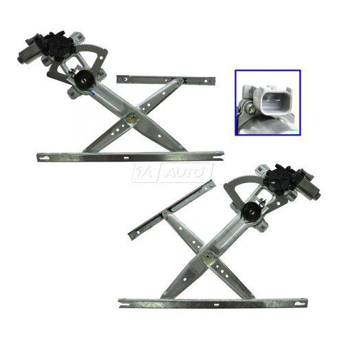 Ford excursion super duty pickup front power window regulator & motor pair set