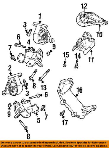 Jeep oem 6506000aa engine & transmission mounting-mount bracket bolt