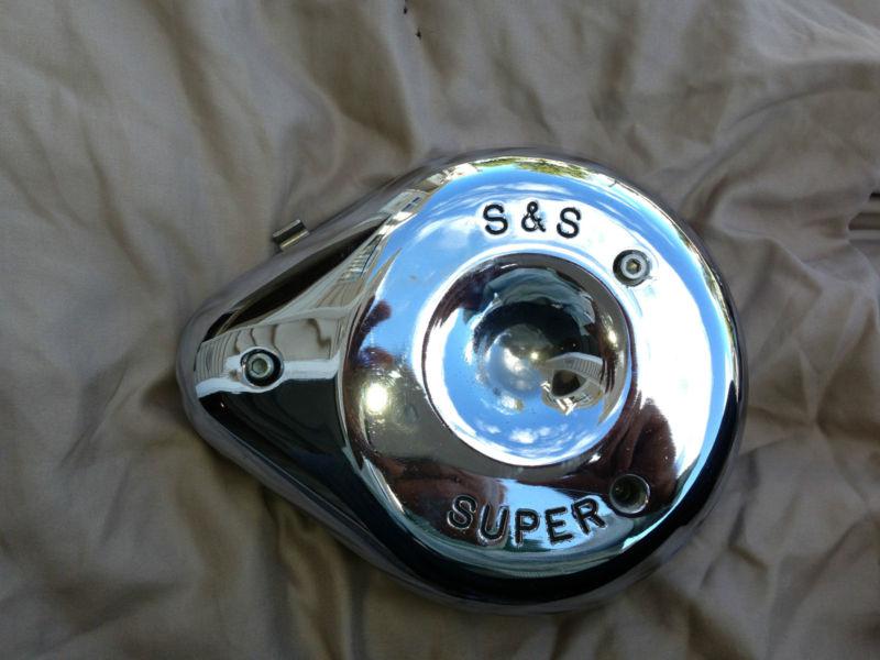 S+s chrome carburetor cover and backing plate 