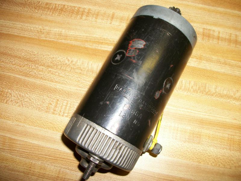   antique harley prestolite p-66a starter motor motorcycle