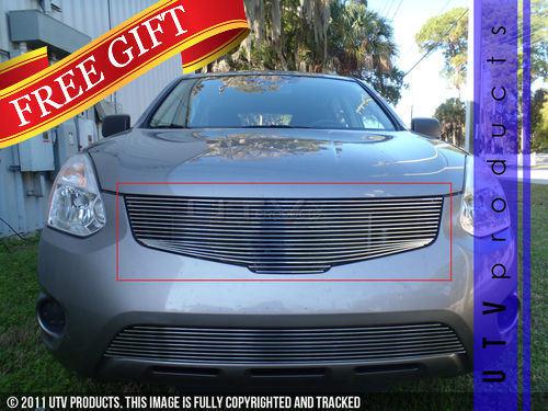 2011 2012 2013 nissan rogue 1pc upper replacement chrome billet grille kit 11 12