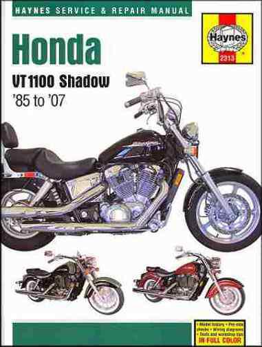 Honda vt1100 shadow repair shop manual 1985 1986 1987 1988 1989 1990 1991 1992