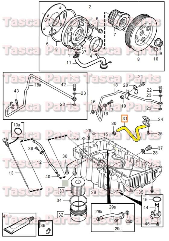 Brand new oem turbo charger oil line 1998-2009 volvo c70 s60 s80 v70 v70xc xc90