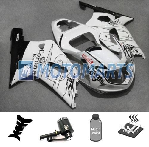 Bundle inj fairing kit w/ brake fluid pot for suzuki gsxr 600 750 k1 01 02 03 an