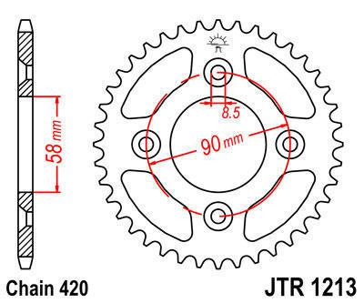 Jt sprocket rear 37t steel fits honda crf50 f-c 2012