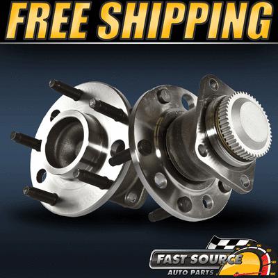 2 new front left & right wheel hub and bearing assembly pair f591201