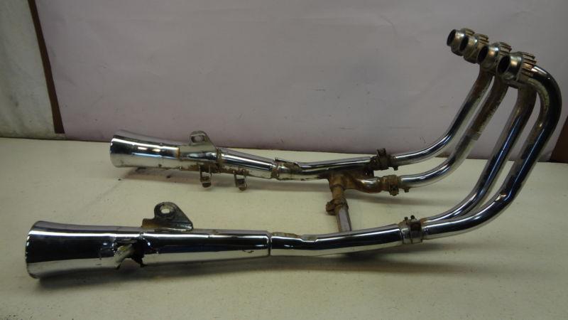 1981 yamaha xj650 maxim 650 y286' full complete exhaust header pipe muffler