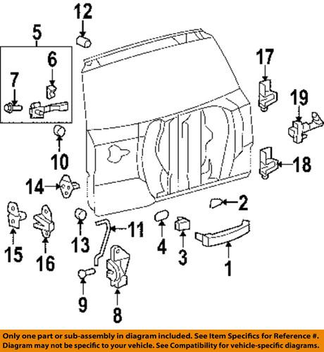 Toyota oem 691100r010 trunk/trunk part/trunk lock actuator motor