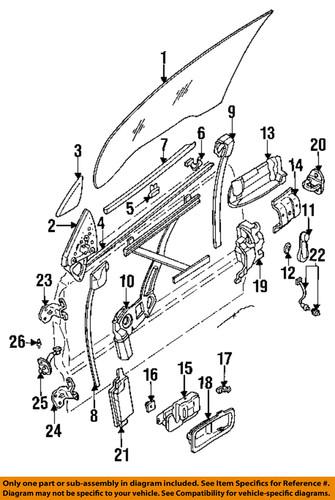 Subaru oem 62141aa100 door lock actuator motor/door lock motor