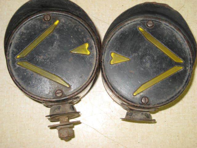 Pair signal stat front arrow turn signals lights 1940's chevy dodge ford truck