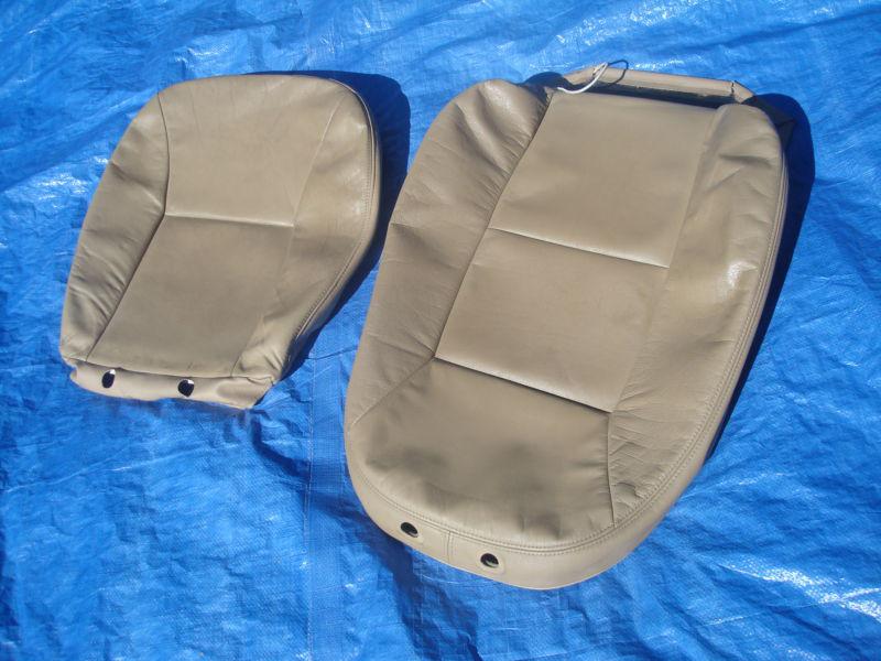 99 00 01 saab 9-5 se v6 aero tan driver left side leather seat covers