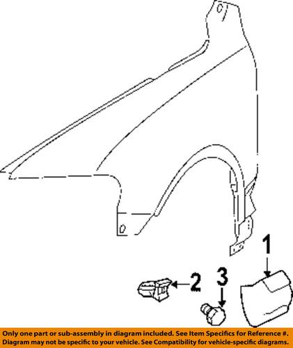 Volkswagen oem 7l6854959a9b9 fender-lower molding