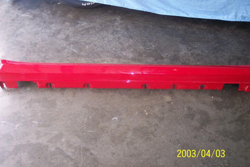 2011 mercedes glk inner and outer rocker moulding cover red 