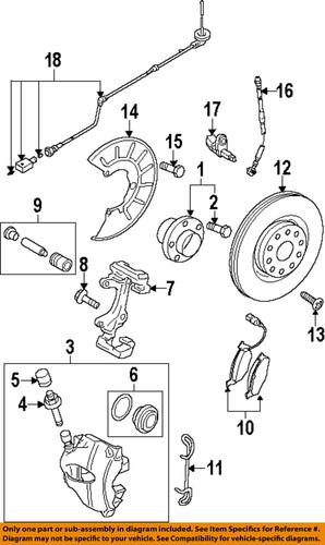 Volkswagen oem 1k0615312f brake-splash shield