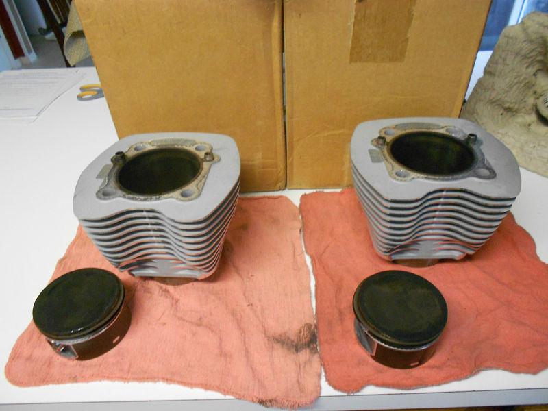 Stock pistons and cylinders 88ci silver ***removed w under 500 miles***