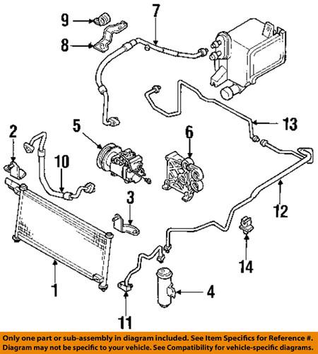 Mazda oem b25f61480b a/c condenser