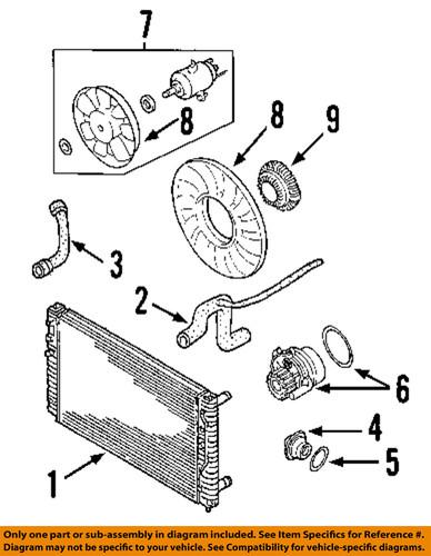 Volkswagen oem 8d0121251bb radiator