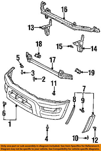 Toyota oem 5212142010 front bumper-license mount