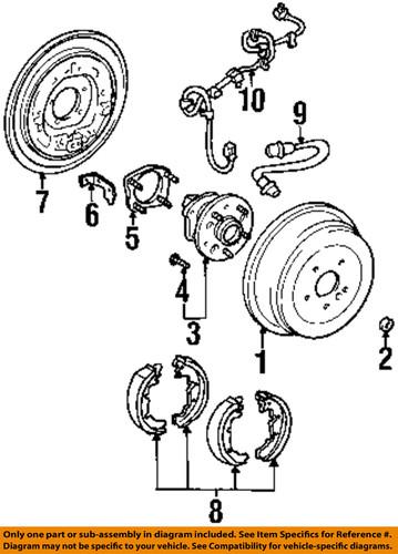 Toyota oem 4243108012 rear brake drum/brake drum