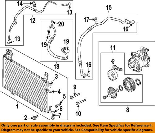 Mazda oem kf0361480b a/c condenser