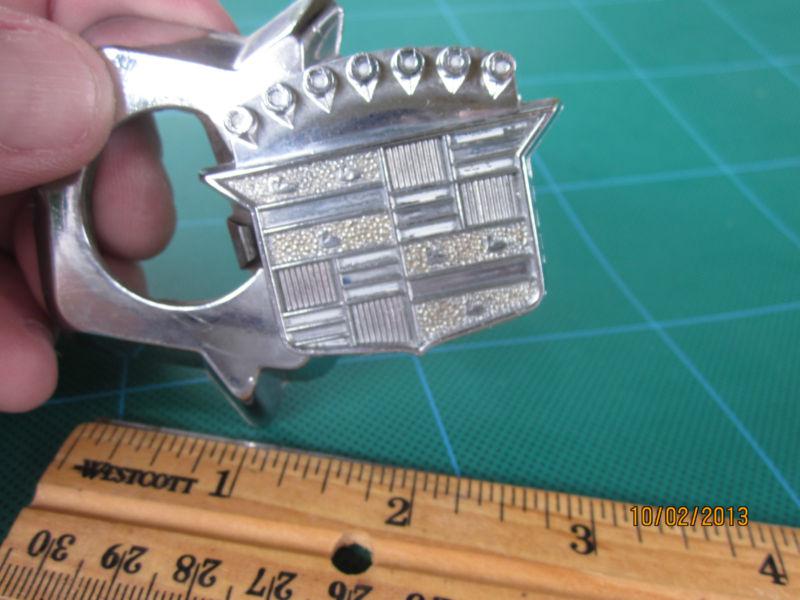 1970 s  71 72 73 cadillac coupe de ville trunk lock emblem...nice 