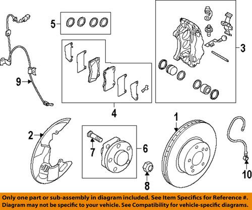 Subaru oem 26297fe010 disc brake caliper repair kit/front brake caliper