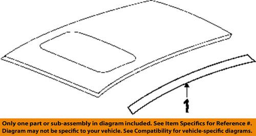 Dodge oem 1av10rxfad roof-applique