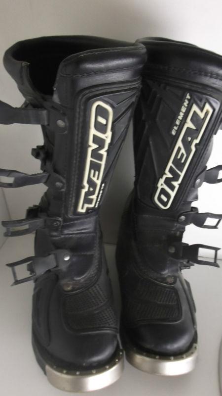 O'neal element all terrain motorcycle atv leather riding boots mx mens size 7