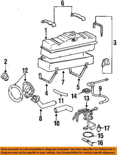 Gm oem 25168719 electric fuel pump