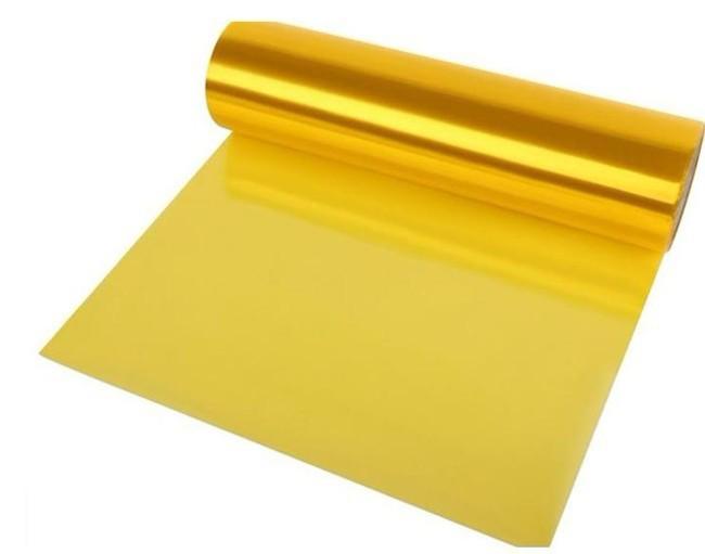 Yellow 12"x118" smoked fog light headlight tint vinyl film wrap sheet 30x300cm