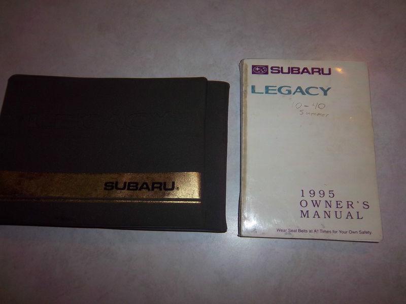 1995 subaru legacy owners manual